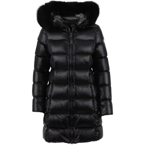 Womens Down Jacket with Fur Trim , female, Sizes: XL, M, XS - Colmar - Modalova