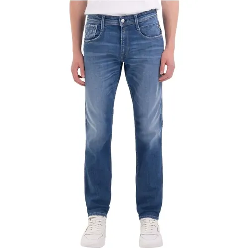 Slim-fit Jeans , Herren, Größe: W30 L30 - Replay - Modalova