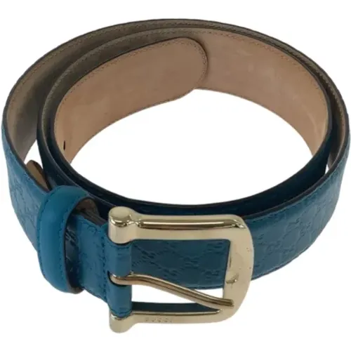 Pre-owned Belts, male, , Size: ONE SIZE Pre-owned Leather belts - Gucci Vintage - Modalova