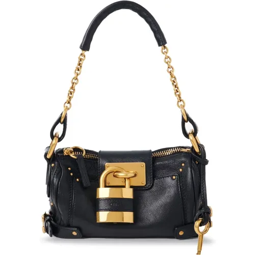 Shoulder Bags, female, , Size: ONE SIZE Small Paddington Chain Bag - Chloé - Modalova
