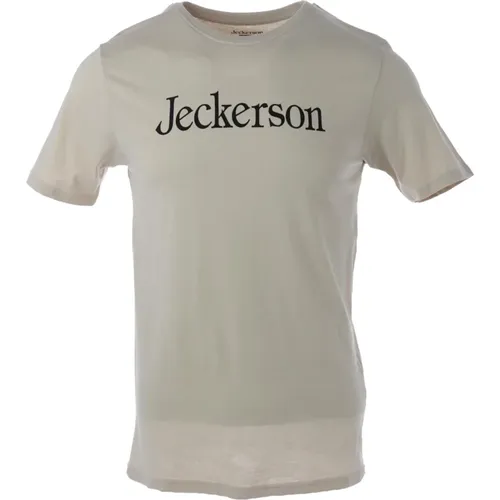 Print Kurzarm T-Shirt , Herren, Größe: L - Jeckerson - Modalova