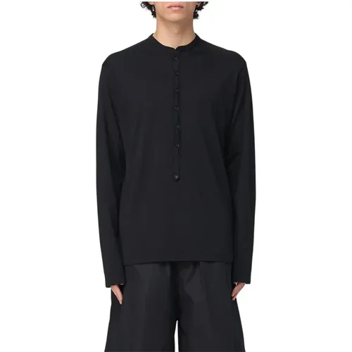 Long Sleeve Tops, male, , Size: XL Long Sleeve Henley Top - Laneus - Modalova