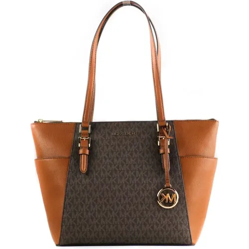 Signature Leder Tote Handtasche Braun - Michael Kors - Modalova