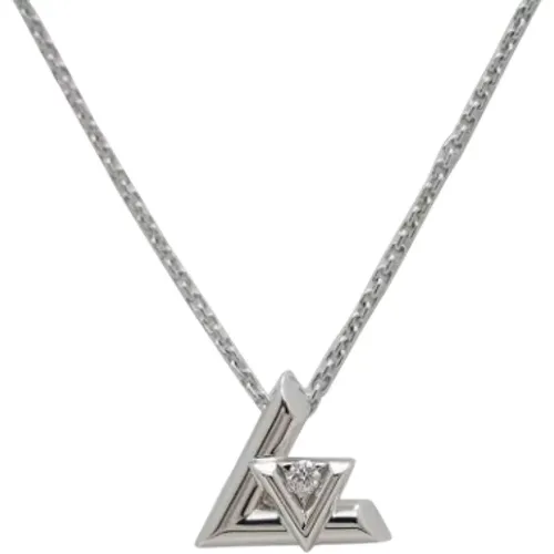 Pre-owned Jewellery, female, , Size: ONE SIZE Pre-owned White Gold necklaces - Louis Vuitton Vintage - Modalova