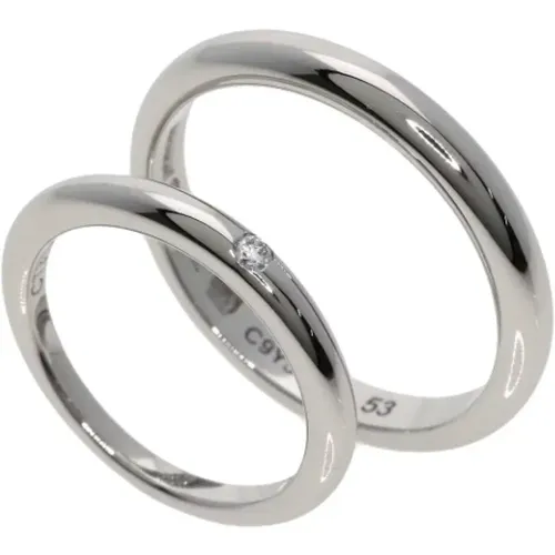 Pre-owned Jewellery, female, , Size: ONE SIZE Pre-owned White Gold rings - Bvlgari Vintage - Modalova