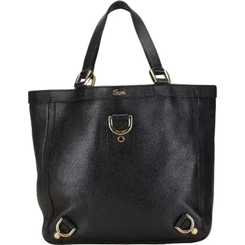 Pre-owned Tote Bags, female, , Size: ONE SIZE Pre-owned Leather totes - Gucci Vintage - Modalova