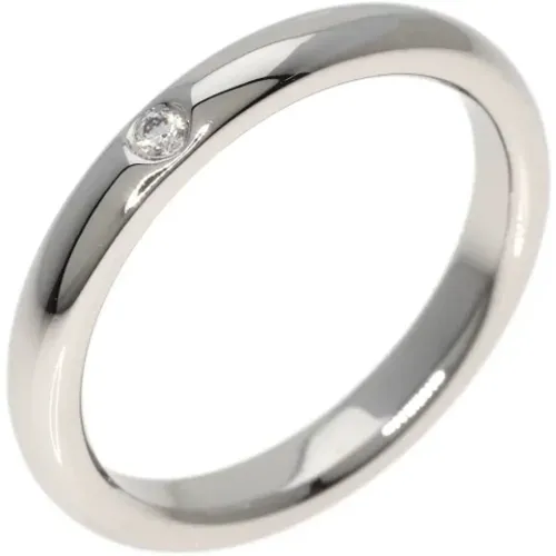 Pre-owned Jewellery, female, , Size: ONE SIZE Pre-owned Platinum rings - Tiffany & Co. Pre-owned - Modalova