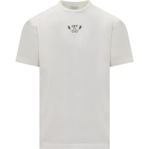 Off , Stylish Bandana Arr Slim Tee , male, Sizes: L - Off White - Modalova