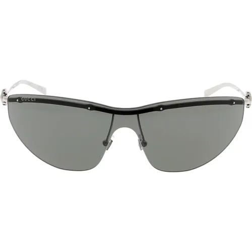 Sunglasses, unisex, , Size: ONE SIZE Stylish Sunglasses with Unique Design - Gucci - Modalova