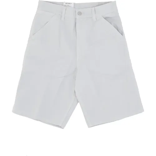 Relaxed Fit Work Shorts Sonic Silver , male, Sizes: W34, W30, W33, W29, W32 - Carhartt WIP - Modalova