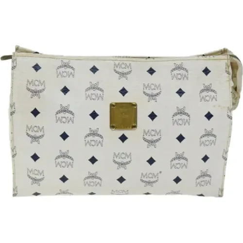 Pre-owned Clutches, female, , Size: ONE SIZE Pre-owned Canvas clutches - MCM Pre-owned - Modalova