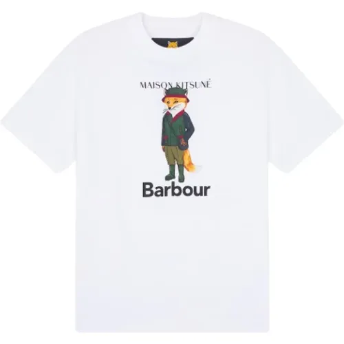 Fox T-Shirt , male, Sizes: L - Barbour - Modalova