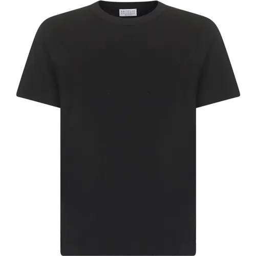 T-Shirts, female, , Size: XL Cotton T-shirts and Polos - BRUNELLO CUCINELLI - Modalova