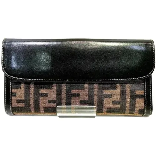 Pre-owned Canvas wallets , female, Sizes: ONE SIZE - Fendi Vintage - Modalova