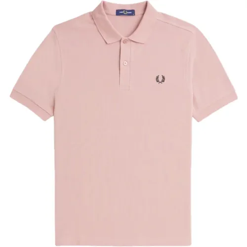 Polo Shirts, male, , Size: L Slim Fit Plain Polo Dusty Rose - Fred Perry - Modalova