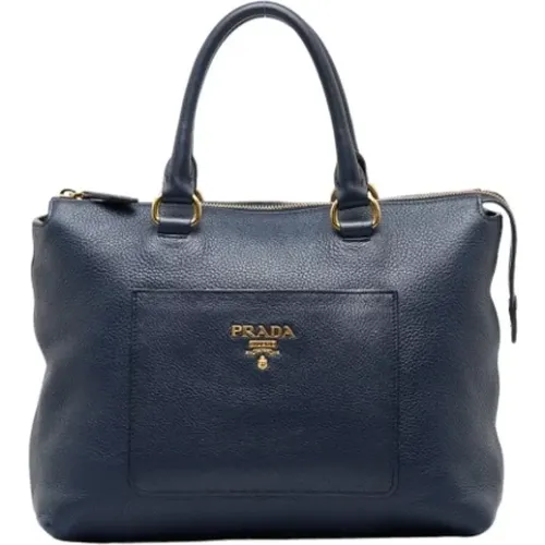 Pre-owned Tote Bags, female, , Size: ONE SIZE Pre-owned Leather totes - Prada Vintage - Modalova