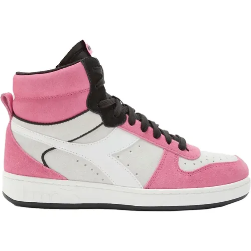 Sneakers, female, , Size: 9 US Suede High Top Basketball Sneaker - Diadora - Modalova