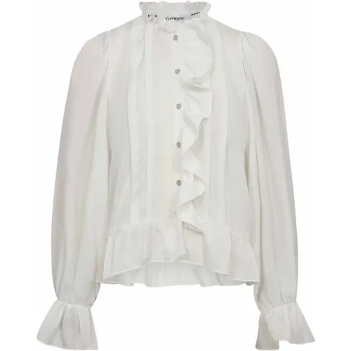 Frill Shirt Blouse Elegant Feminine Style , female, Sizes: XS, XL, M, L, S - Co'Couture - Modalova