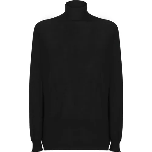 Turtlenecks, male, , Size: L Wool Turtleneck Sweater - Rick Owens - Modalova