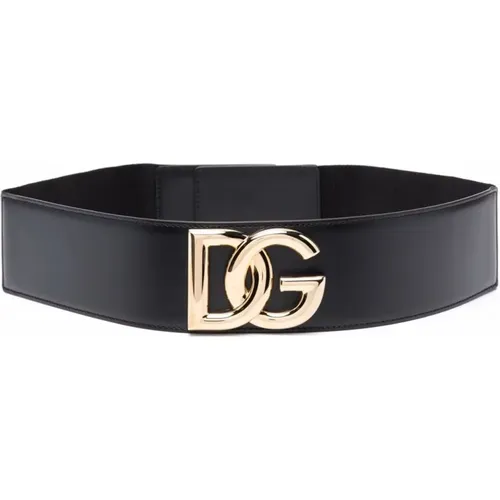 Leather Belt , female, Sizes: 85 CM - Dolce & Gabbana - Modalova
