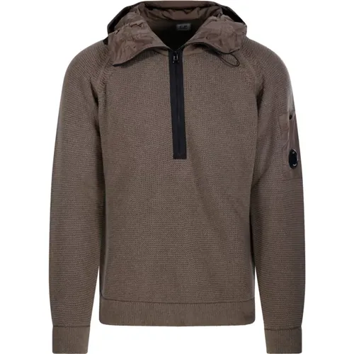 Walnuss Hoodie Pullover , Herren, Größe: L - C.P. Company - Modalova