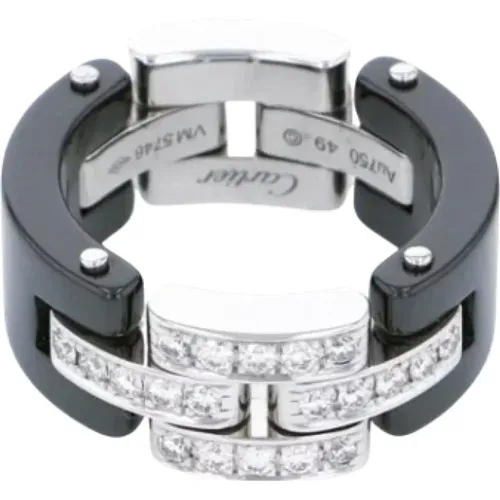 Pre-owned Jewellery, female, , Size: ONE SIZE Pre-owned White Gold rings - Cartier Vintage - Modalova