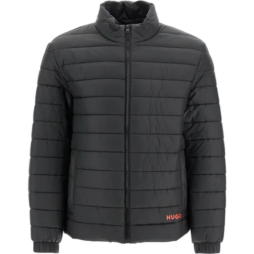 Gepolsterte Nylon Daunenjacke , Herren, Größe: L - Hugo Boss - Modalova