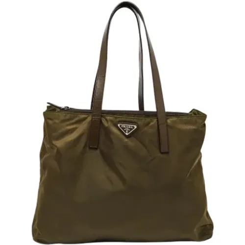 Pre-owned Tote Bags, female, , Size: ONE SIZE Pre-owned Leather totes - Prada Vintage - Modalova