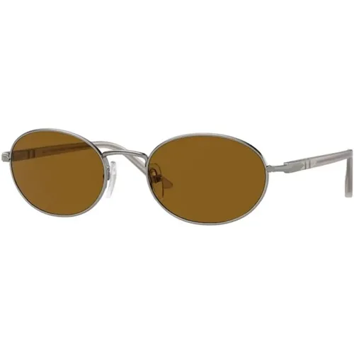 Sunglasses, female, , Size: 52 MM Classic Sunglasses in Grey/Brown - Persol - Modalova