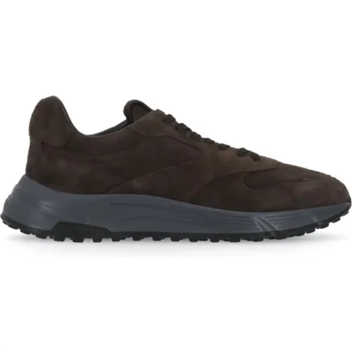 Suede Leather Sneakers for Man , male, Sizes: 8 1/2 UK, 7 1/2 UK, 7 UK, 9 UK, 10 UK, 6 1/2 UK, 9 1/2 UK, 6 UK, 8 UK - Hogan - Modalova