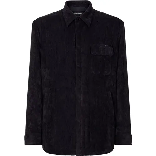 Schwarzes Overshirt für Männer - Dolce & Gabbana - Modalova