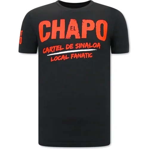 EL Chapo Cartel de Sinaloa Herren T-Shirt , Herren, Größe: XL - Local Fanatic - Modalova