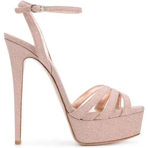 Blush Lola Platform Sandals , female, Sizes: 5 1/2 UK, 6 1/2 UK, 3 UK, 7 UK, 6 UK, 4 UK, 4 1/2 UK - Le Silla - Modalova