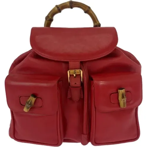 Pre-owned Leather backpacks , female, Sizes: ONE SIZE - Gucci Vintage - Modalova