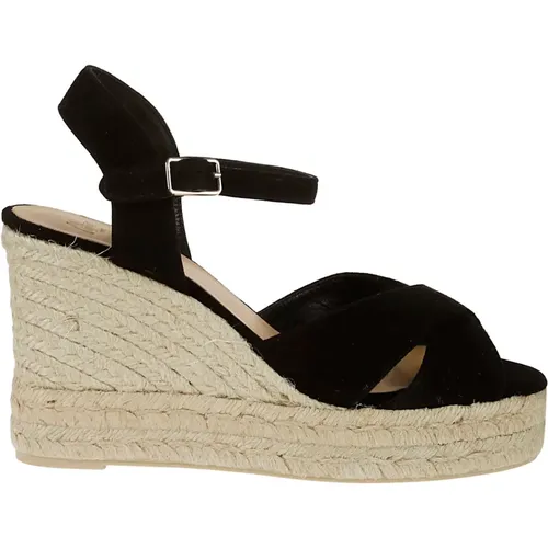 Wedges, female, , Size: 8 US Cross Detail Espadrilles - Castañer - Modalova