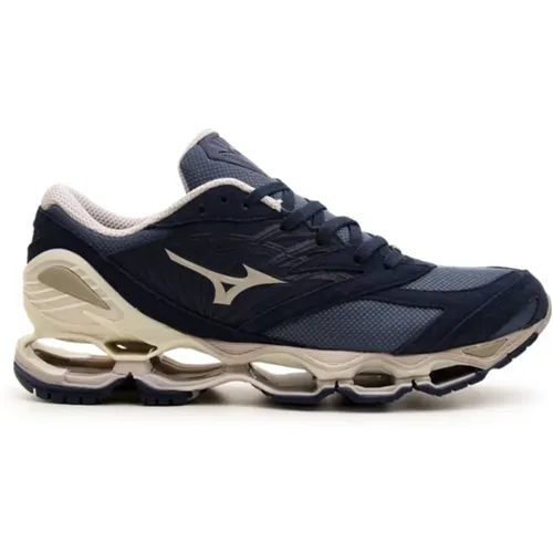 Sneakers, male, , Size: 9 US Mesh and Suede Sneakers - Mizuno - Modalova