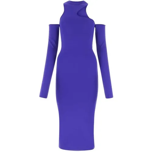 Stilvolles Midi-Kleid für Frauen , Damen, Größe: XS - Off White - Modalova