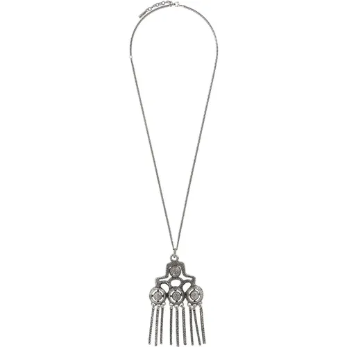 Oversized Talisman Charm Necklace , female, Sizes: ONE SIZE - Saint Laurent - Modalova