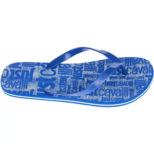 Flip Flops, male, , Size: 10 US Logo Flip Flop Sandal - Just Cavalli - Modalova