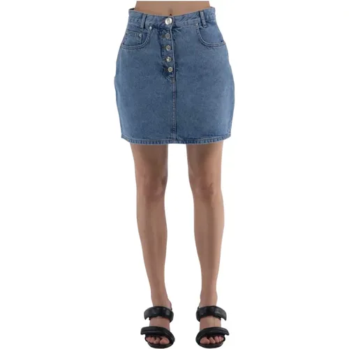 Denim Skirts , Damen, Größe: M - Moschino - Modalova