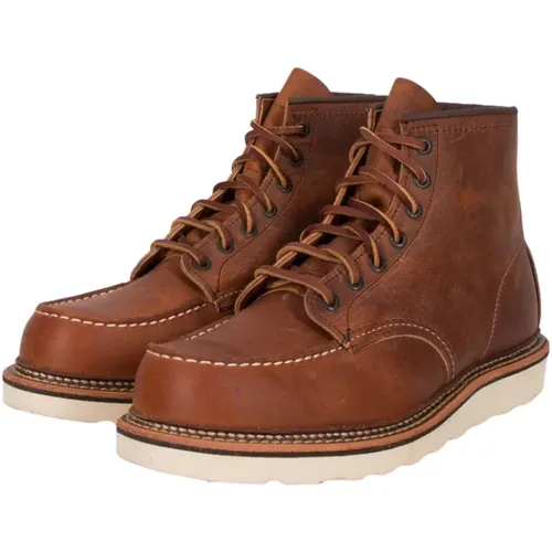 Moc Toe Copper Rough & Tough Stiefel , Herren, Größe: 43 EU - Red Wing Shoes - Modalova