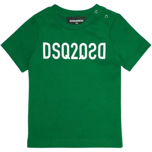 Grünes Cool Fit T-Shirt Kinder - Dsquared2 - Modalova