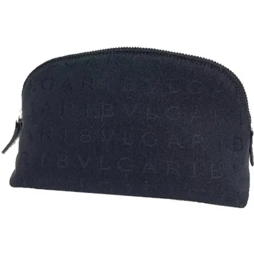 Pre-owned Clutches, female, , Size: ONE SIZE Pre-owned Canvas handbags - Bvlgari Vintage - Modalova