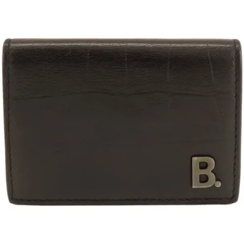 Pre-owned Leather wallets , female, Sizes: ONE SIZE - Balenciaga Vintage - Modalova