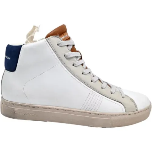 Modern High Top Sneakers in , Brown, Blue , male, Sizes: 11 UK - Crime London - Modalova