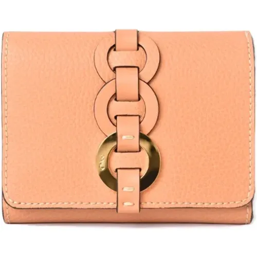 Pre-owned Wallets, female, , Size: ONE SIZE Pre-owned Leather wallets - Chloé Pre-owned - Modalova