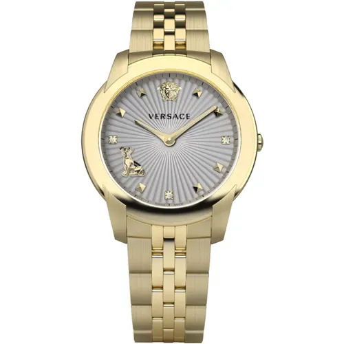 Audrey Edelstahl Armbanduhr Versace - Versace - Modalova
