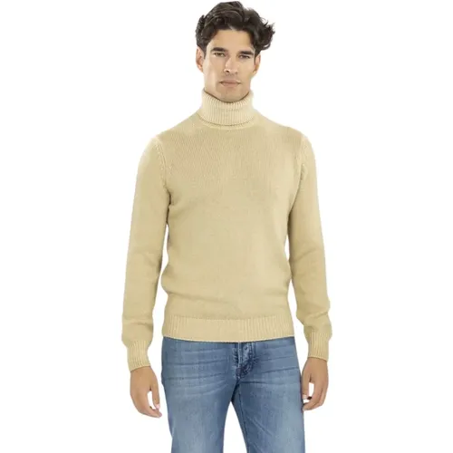 Turtlenecks, male, , Size: M Turtleneck with Ribbed Waist and Cuffs - Filippo De Laurentiis - Modalova