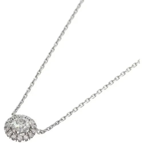 Pre-owned Jewellery, female, , Size: ONE SIZE Pre-owned White Gold necklaces - Cartier Vintage - Modalova