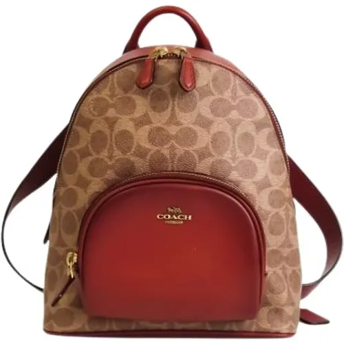 Pre-owned Backpacks, female, , Size: ONE SIZE Pre-owned Leather Backpack - Coach Pre-owned - Modalova